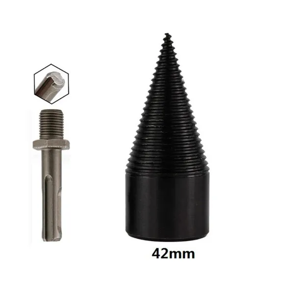 Κωνικό Τρυπάνι Κοπής-Σχισίματος για Καυσόξυλα και Κούτσουρα 42mm