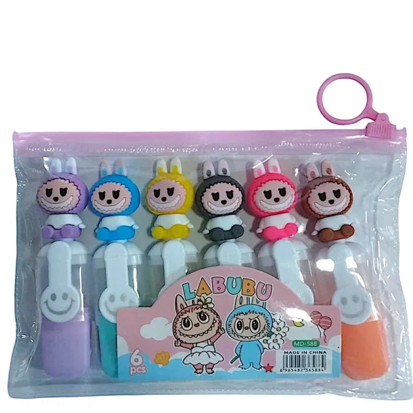 Μαρκαδόροι Υπογράμμισης - Highlighters Labubu MD-588