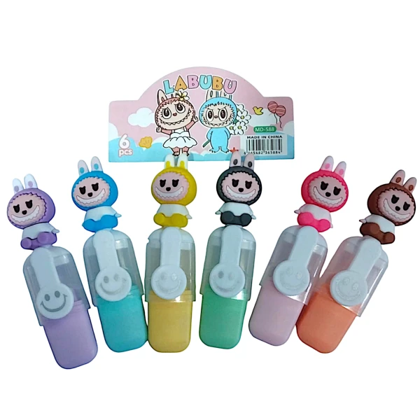 Μαρκαδόροι Υπογράμμισης - Highlighters Labubu MD-588