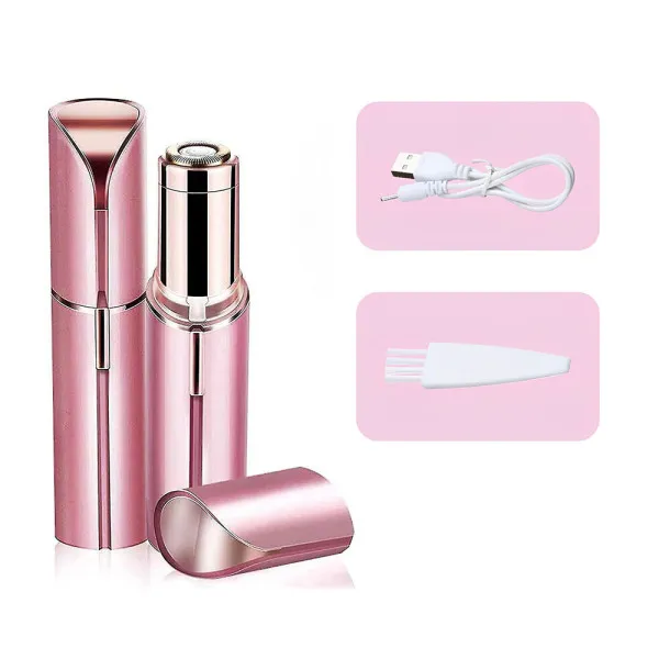 Επαναφορτιζόμενη Συσκευή αποτρίχωσης και περιποίησης προσώπου με Φως Flawless Brows Ροζ