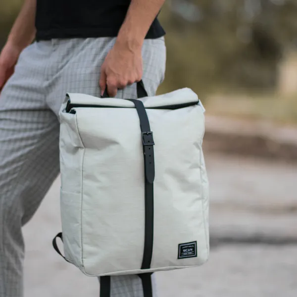 ΤΣΑΝΤΑ ΠΛΑΤΗΣ ΚΑΜΒΑΣ MOHICANS DR-2240.ΛΕΥΚΟ`