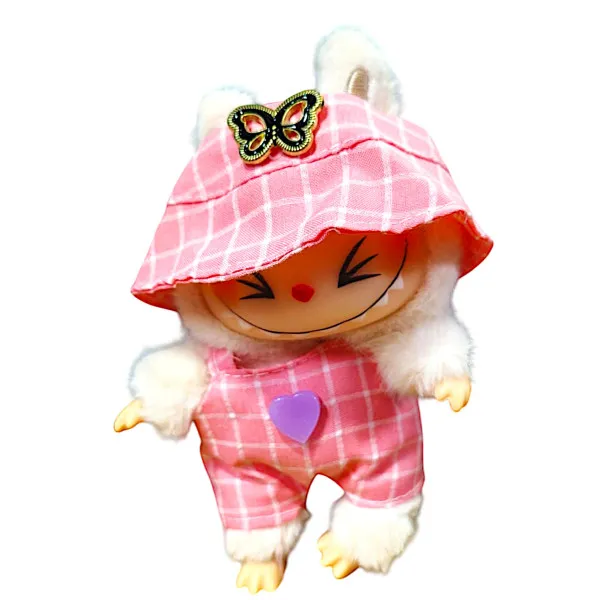 Monsters Lovely Λούτρινο Labubu Πλαστικό Πρόσωπο 1440-66996-2