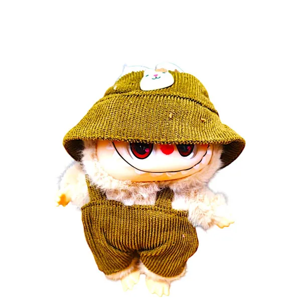 Monsters Lovely Λούτρινο Labubu Πλαστικό Πρόσωπο 1440-66996-3