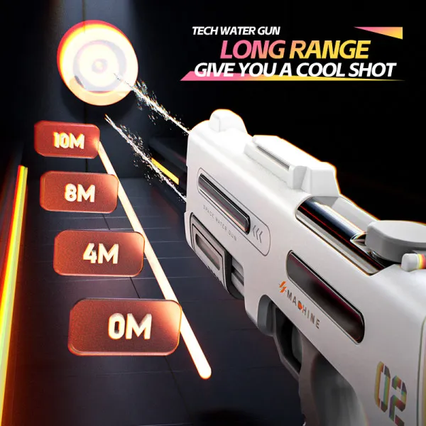 Νεροπίστολο Παιδικό παιχνίδι με διπλή κεφαλή σκοποβολής, αυτόματη αναρρόφηση νερού, δεξαμενή νερού μεγάλης χωρητικότητας για ισχυρές βολές μεγάλων αποστάσεων KB1510 Μπλε