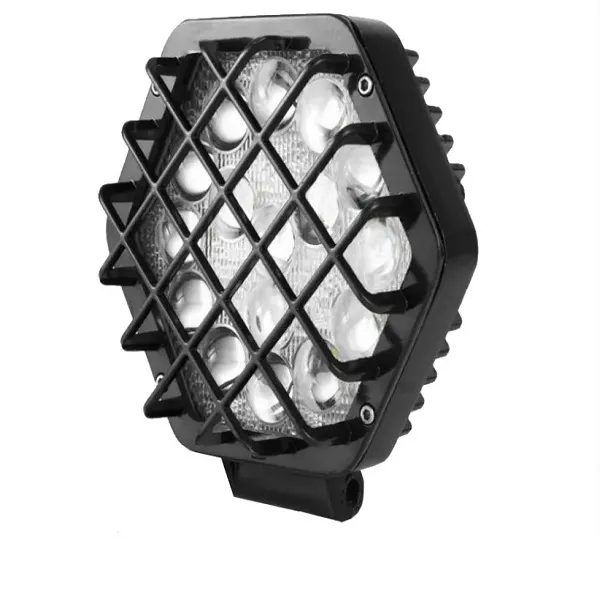 Φως εργασίας LED οροφής αυτοκινήτου εξάγωνο 16LED 48W  OYQP-0090 (Μαύρο)