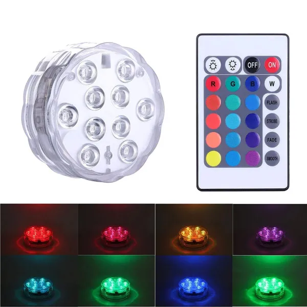 Υποβρύχιο Φωτιστικό Πισίνας - Ενυδρείου με Τηλεχειριστήριο RGB