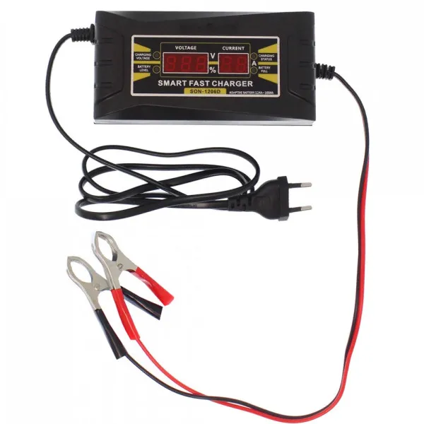 Ταχυφορτιστής Μπαταριών 12 - 100Ah Πρίζας Suoer SON-1206D
