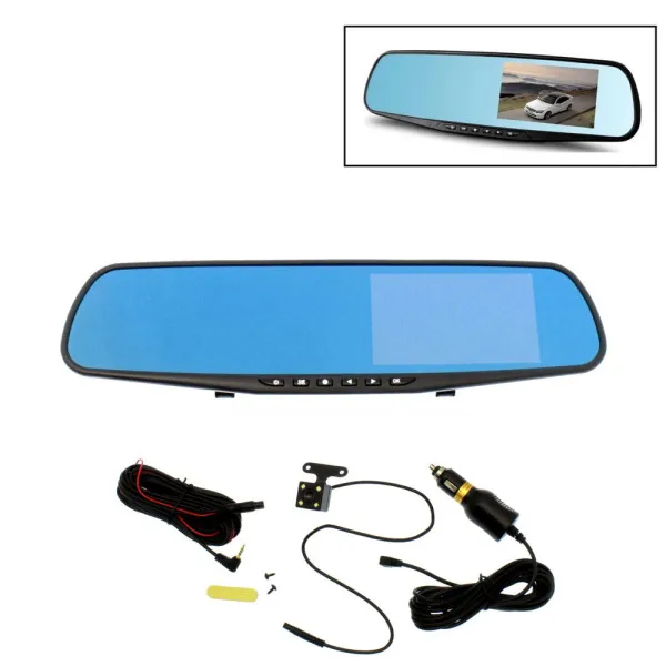 Καθρέπτης Αυτοκινήτου-Φορτηγού 12V-24V DVR με Δύο Κάμερες και Οθόνη 4.3"