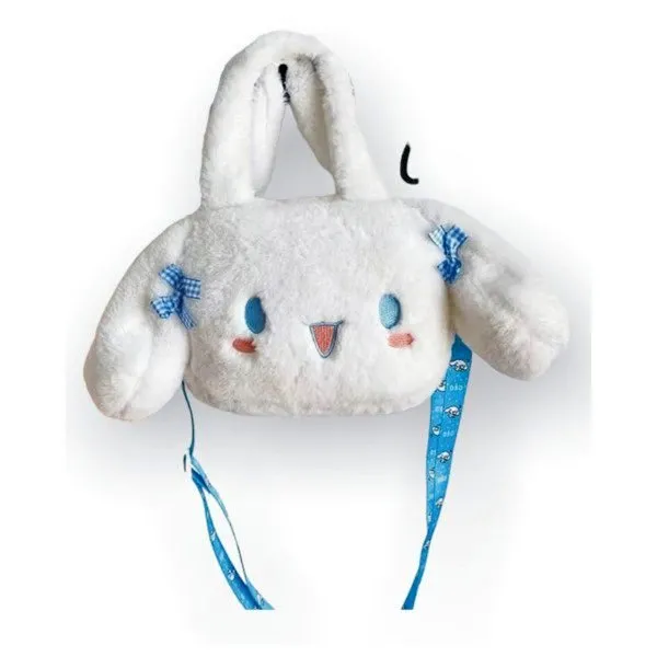 Παιδική Λούτρινη Cinnamoroll Hello Kitty Τσάντα Ώμου Χιαστί 0723-5-18 Λευκό