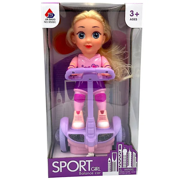 Παιχνίδι Κούκλα Skater με Ήχο & Φώτα 9509C μωβ