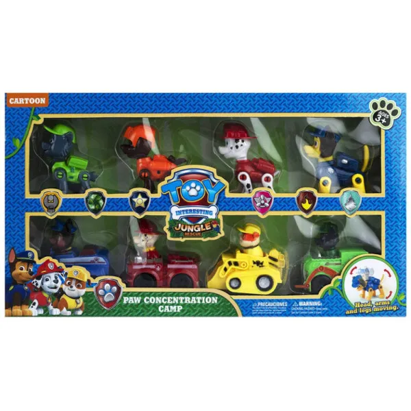 Παιχνίδι Paw Patrol Jungle Rescue Μινιατούρα 8 Τεμχ XZ-868