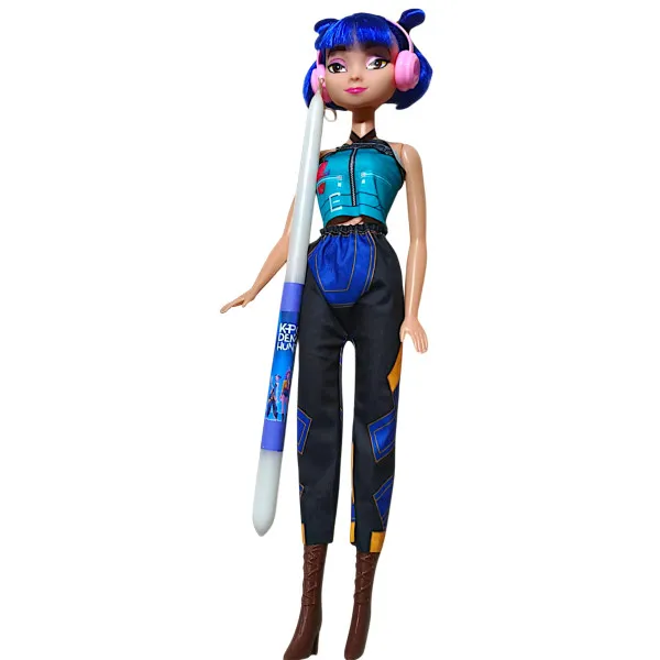 Πασχαλινή λαμπάδα Κούκλα Φιγούρα KPOP Demon Hunters Zoey 35cm L537383-84