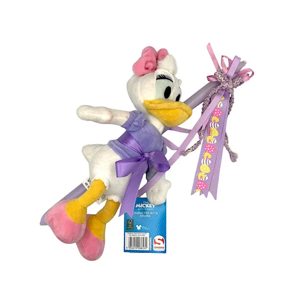 Πασχαλινή λαμπάδα Mohicans Λούτρινο Disney Daisy με Ήχο 30cm L143 Μωβ