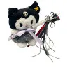 Πασχαλινή λαμπάδα Mohicans Λούτρινο Sanrio Kuromi Hello Kitty 28cm L142 Μαύρο