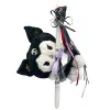 Πασχαλινή λαμπάδα Mohicans Λούτρινο Sanrio Kuromi Hello Kitty 28cm L142 Μαύρο
