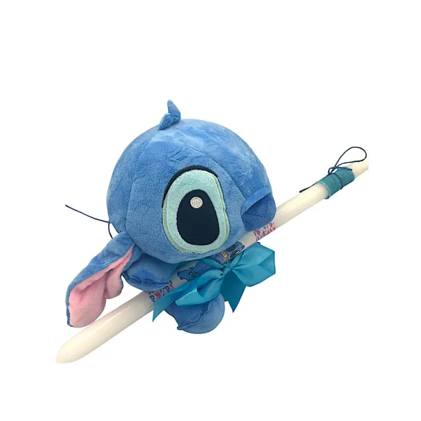 Πασχαλινή λαμπάδα Mohicans με Λούτρινο Disney Stitch 28cm L140