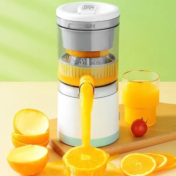 Φορητός Ηλεκτρικός Επαναφορτιζόμενος Αποχυμωτής Citrus Juicer Λευκό