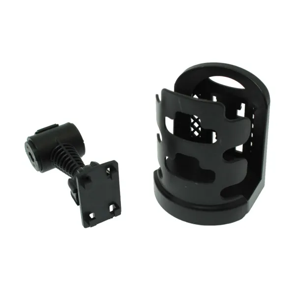 Ρυθμιζόμενη Ποτηροθήκη Μοτοσυκλέτας και Ποδηλάτου για Στήριξη σε Καθρέπτη Μαύρη