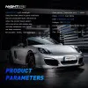Nighteye LED Headlights A315-S2-9006 72V Pair 6500K Cool White 9000LM / LED Headlights IP68 Waterproof High Low Beam - 9006