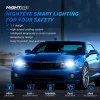 Nighteye LED Headlights A315-S2-H1 72V Pair 6500K Cool White 9000LM / LED Headlights IP68 Waterproof High Low Beam - H1