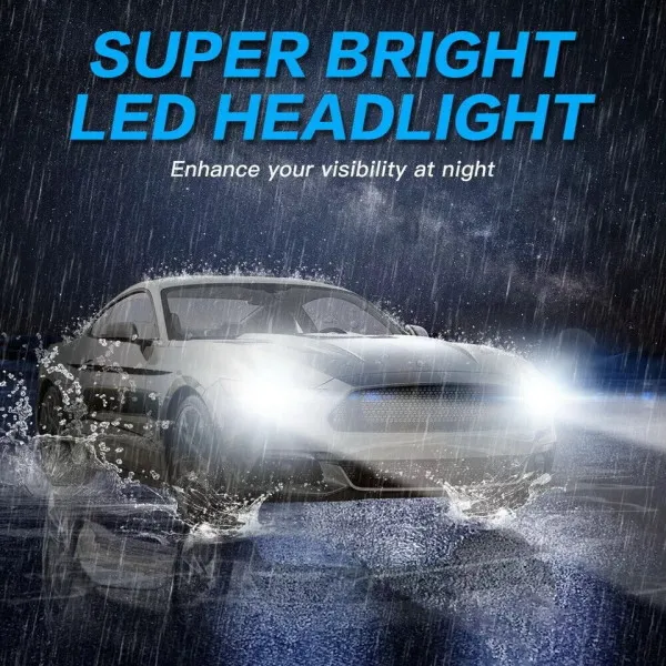Nighteye LED Headlights A315-S2-H3 72V Pair 6500K Cool White 9000LM / LED Headlights IP68 Waterproof High Low Beam - H3