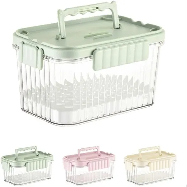 Φορητό κινητό ψυγείο με 1 πιρούνι φρούτων + 1 παγοθήκη 2000ml QH