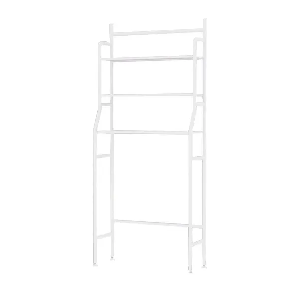 Επιδαπέδια Ραφιέρα Μπάνιου Μεταλλική με 3 Ράφια 47x25x156cm TW-101 Λευκή