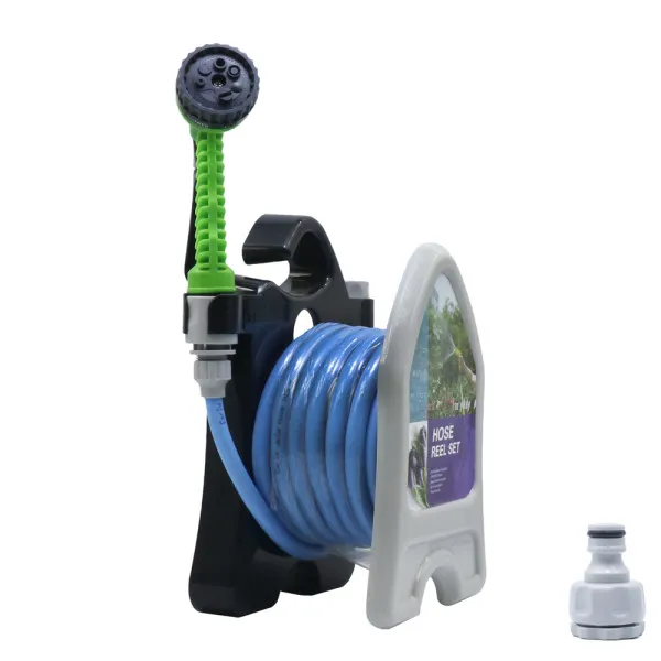Σετ Λάστιχο ποτίσματος 10m με Βάση Στήριξης και Πιστόλι Roll Garden