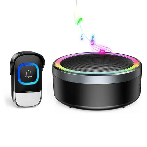 2 σε 1 Ασύρματο κουδούνι πόρτας με ηχείο  RL-BT01