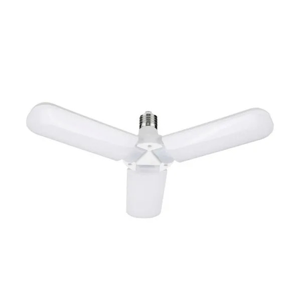 LED Λάμπα Πτυσσόμενη 45W με 3 Πτερύγια E27 Ψυχρό Λευκό 220V 3000LM RZ-0049