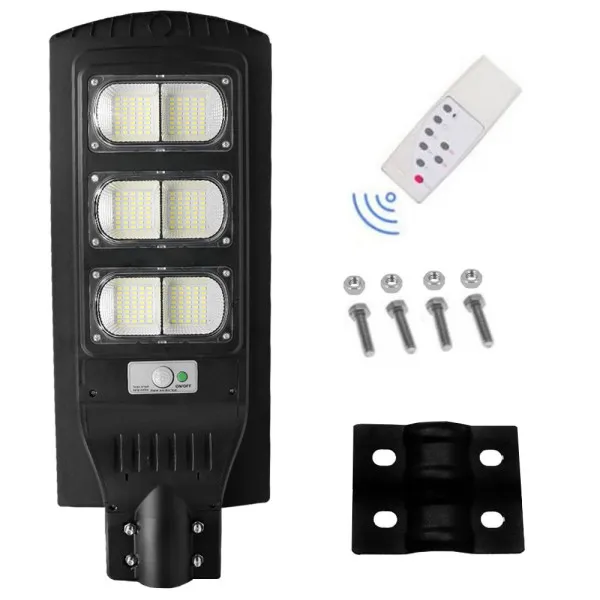 Led Αδιάβροχο Ηλιακό Επιτοίχιο Φωτιστικό 120W 19200LM με Ανιχνευτή Κίνησης Rixme RZ-0084-120W