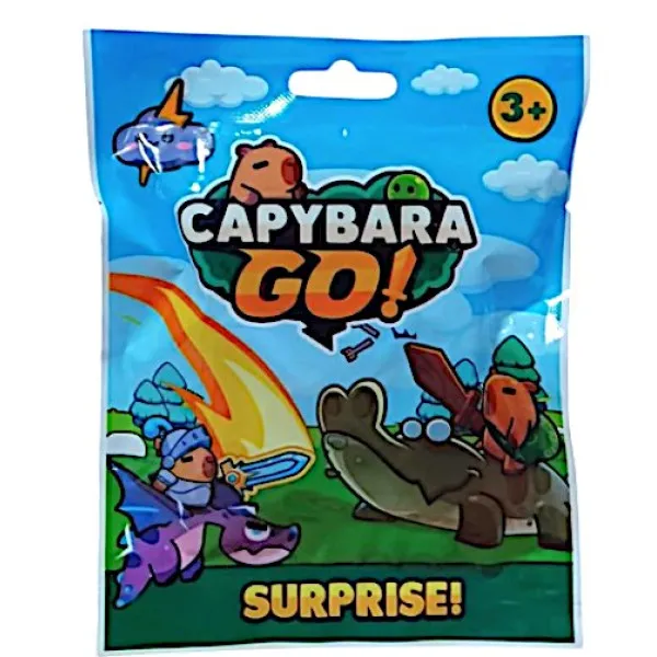Σακουλάκι με φιγούρα Capybara και κάρτες Surprise 874-1