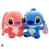 Σετ 2 τμχ Λούτρινα Disney Ροζ και Μπλε Anime Lilo and Stitch 32cm 1440-86230BP