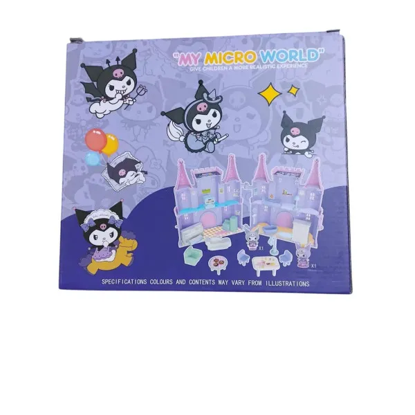 Σετ Παιχνίδι Kuromi με Κάστρο και Φιγούρες A-01 Ροζ