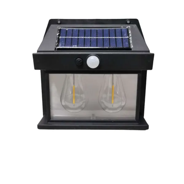 Ηλιακό φωτιστικό LED με 2 λάμπες SN23521-83 Μαύρο χρώμα