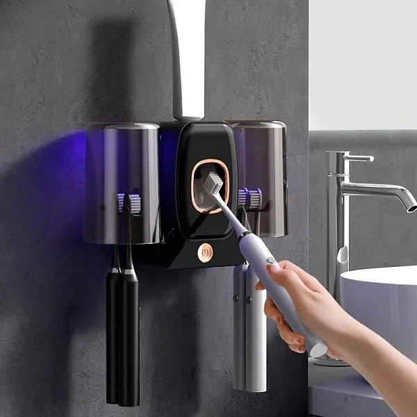 Βάση αποστείρωσης οδοντόβουρτσας με αυτόματη διανομή οδοντόκρεμας SN23521-90 Μαύρο/Λευκό/Πράσινο χρώμα