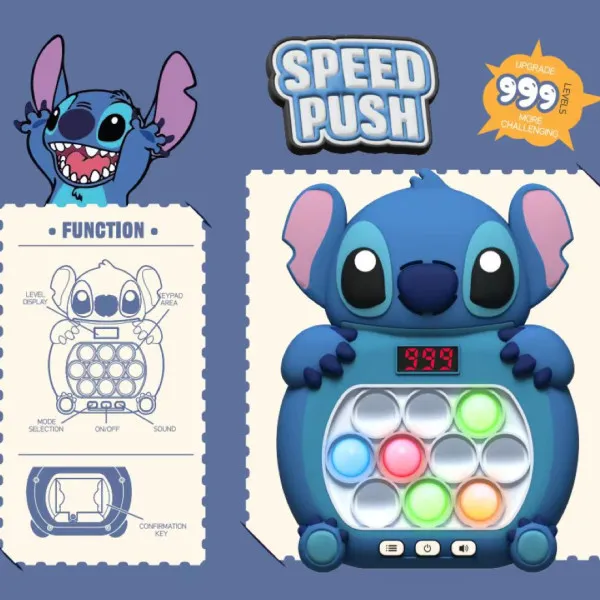 Speed Push Lilo & Stich Παιχνίδι Pop It Ηλεκτρονικό Αντιστρές Παιχνίδι 55500 Ροζ