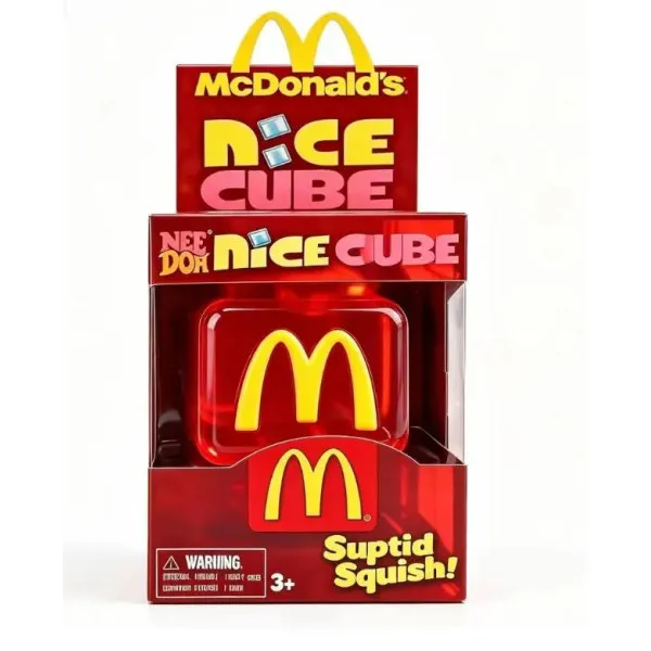 Squishy Nice Cube McDonald's FQ6939-2 Red