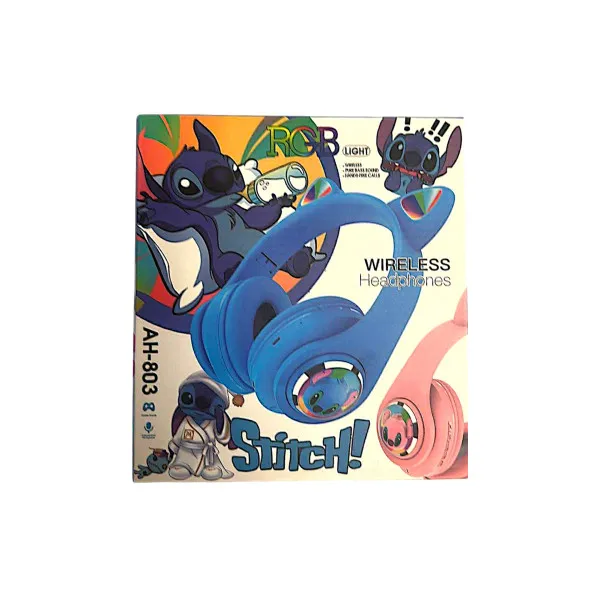 Stitch AH-830 Ασύρματα Bluetooth On Ear Ακουστικά Μπλε 60556-1