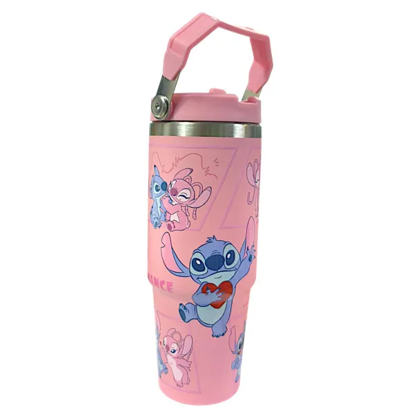 Stitch Θερμός παγούρι Ζεστό Κρύο 30oz 890ml 70094-4 Ροζ