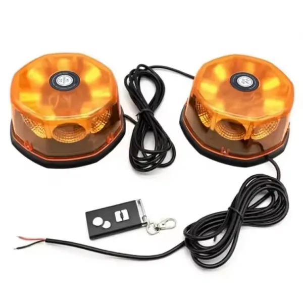 Περιστρεφόμενο φως έκτακτης ανάγκης με μαγνητική βάση 2τμχ και τηλεχειρισμό SY-BJD0148