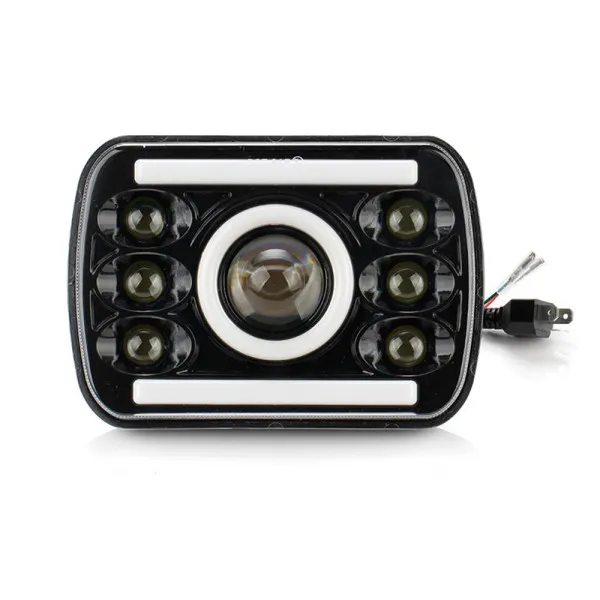 LED Αδιάβροχος Προβολέας Αυτοκινήτου 12-24V με Βύσμα H4 Ψυχρό Λευκό - Πορτοκαλί