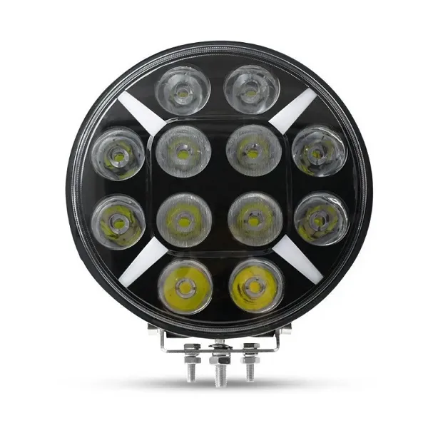 LED Προβολέας 9" 9-32 Volt Υψηλής Ισχύος 100W Πορτοκαλί / Λευκό  IP67 SY-GZD1007