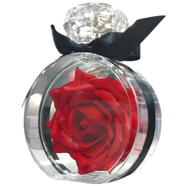 Τεχνητό Κόκκινο Τριαντάφυλλο σε Κουτί Δώρου Mohicans Αγ. Βαλεντίνου 15 × 10.5 cm 84705 Κόκκινο