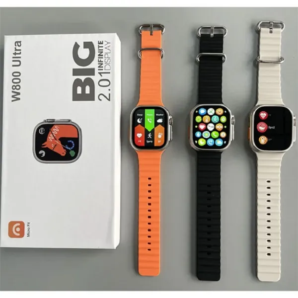 Έξυπνο ρολόι με οθόνη 2.01" 49mm TR-2069 Λευκό/Μαύρο/Πορτοκαλί