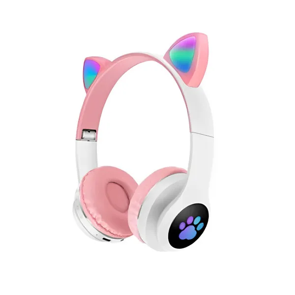 Ασύρματα/Ενσύρματα Παιδικά Ακουστικά Bluetoth - FM - AUX - MicroSD On Ear VZV-28M-P Ροζ