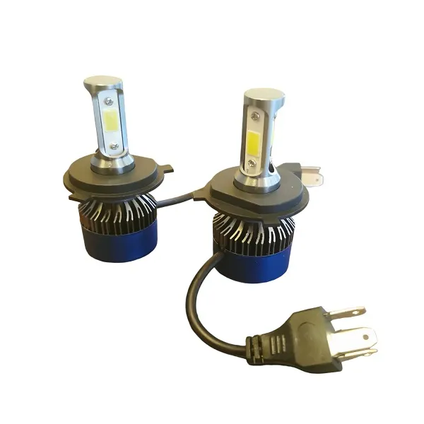 Σετ Λάμπες LED H4 αυτοκινήτου 3 όψεων 2τμχ 24W 2500lm W00053-1 Μπλε