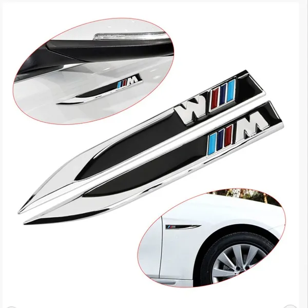 Μεταλλικό σήμα για φτερό αυτοκινήτου σε σχήμα βέλους 2 τεμ. XW-28