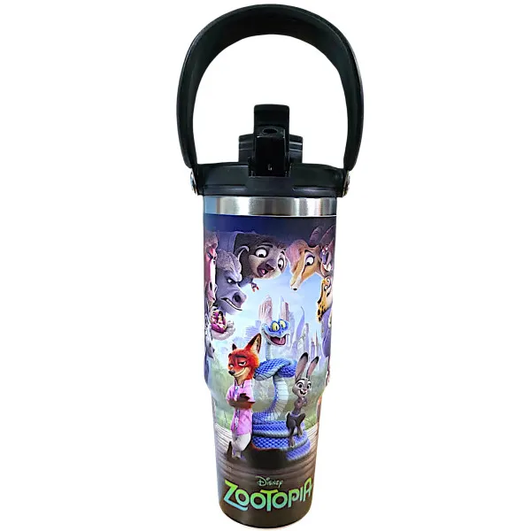 Zootopia Nike&Judy - Judy Hopps και Nick Wilde  Θερμός Παγούρι Ζεστό Κρύο 900ml 70806-1 Μαύρο
