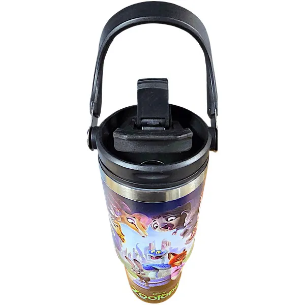 Zootopia Nike&Judy - Judy Hopps και Nick Wilde  Θερμός Παγούρι Ζεστό Κρύο 900ml 70806-1 Μαύρο